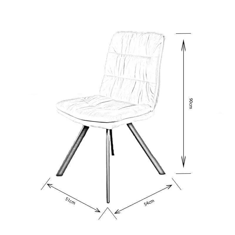 Cuba Table & 6 Aspen Taupe Dining Chairs