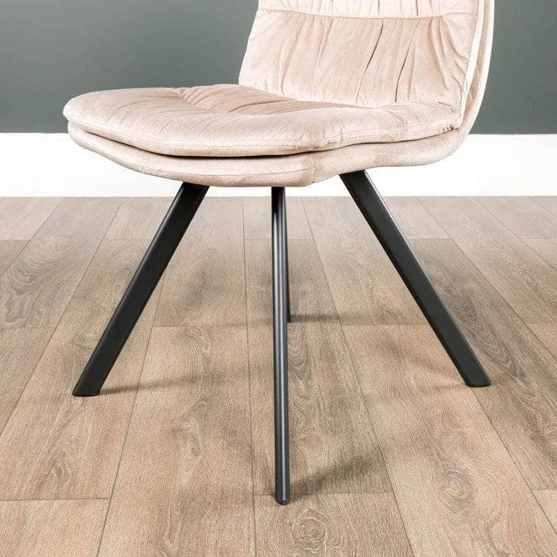 Cuba Table & 6 Aspen Taupe Dining Chairs