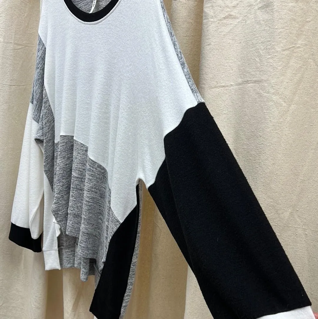 Cubism color block top 397-13777