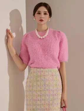 E3135 Half Crop Knit