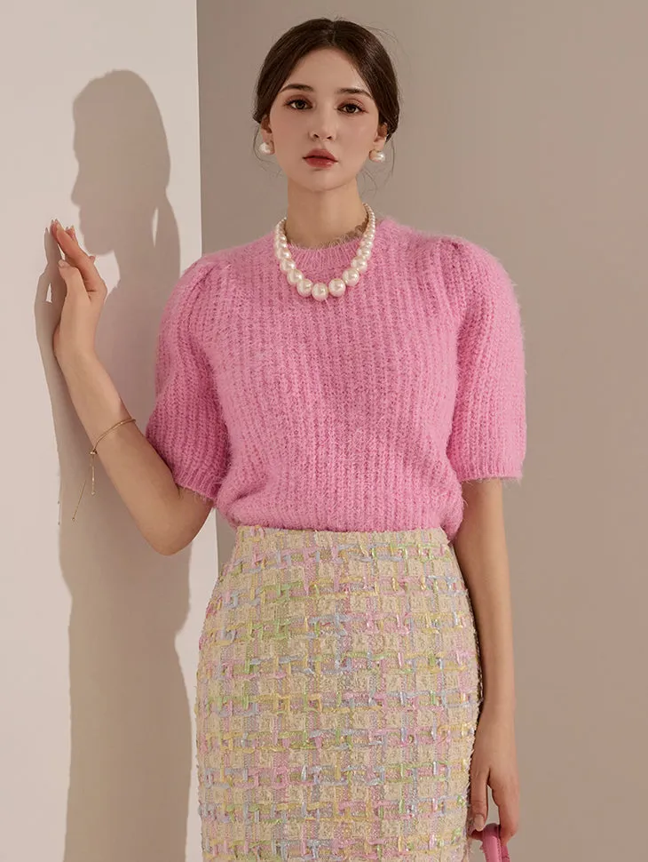 E3135 Half Crop Knit