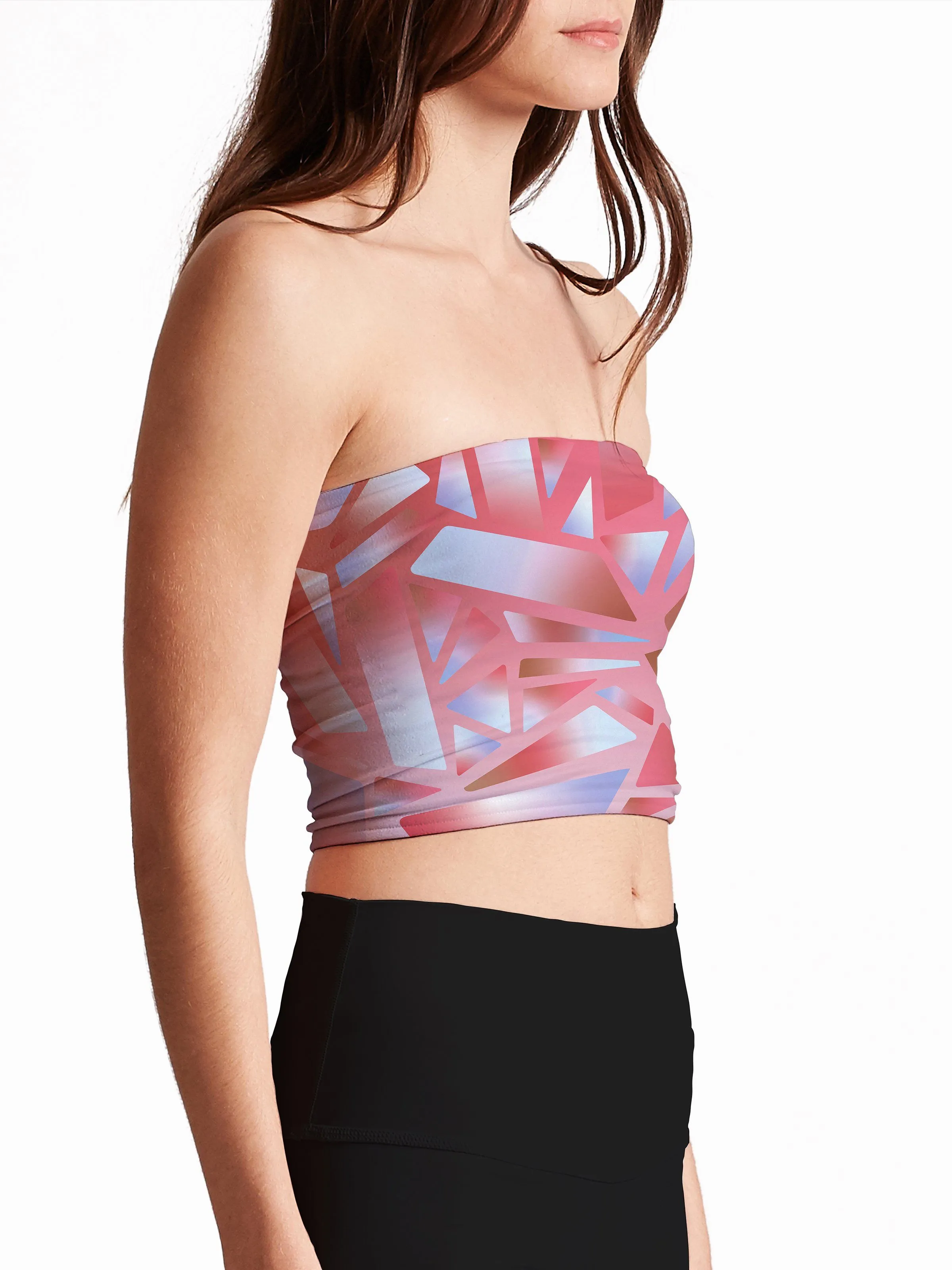 Electric Stained Glass (Red Ice) Tube Top