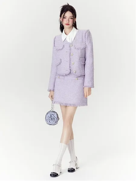 Elegant Temperament Short Skirt Suit