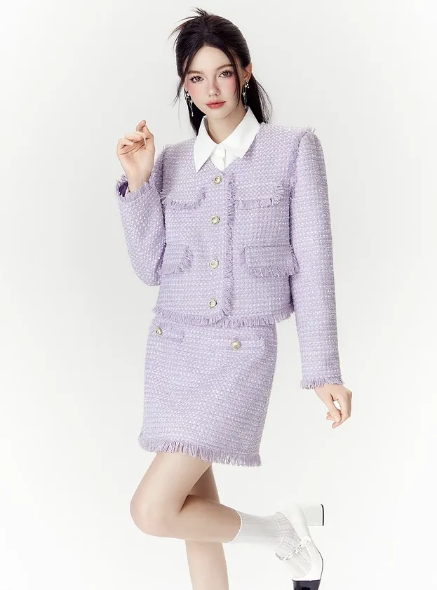 Elegant Temperament Short Skirt Suit