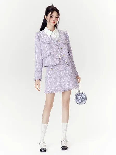 Elegant Temperament Short Skirt Suit