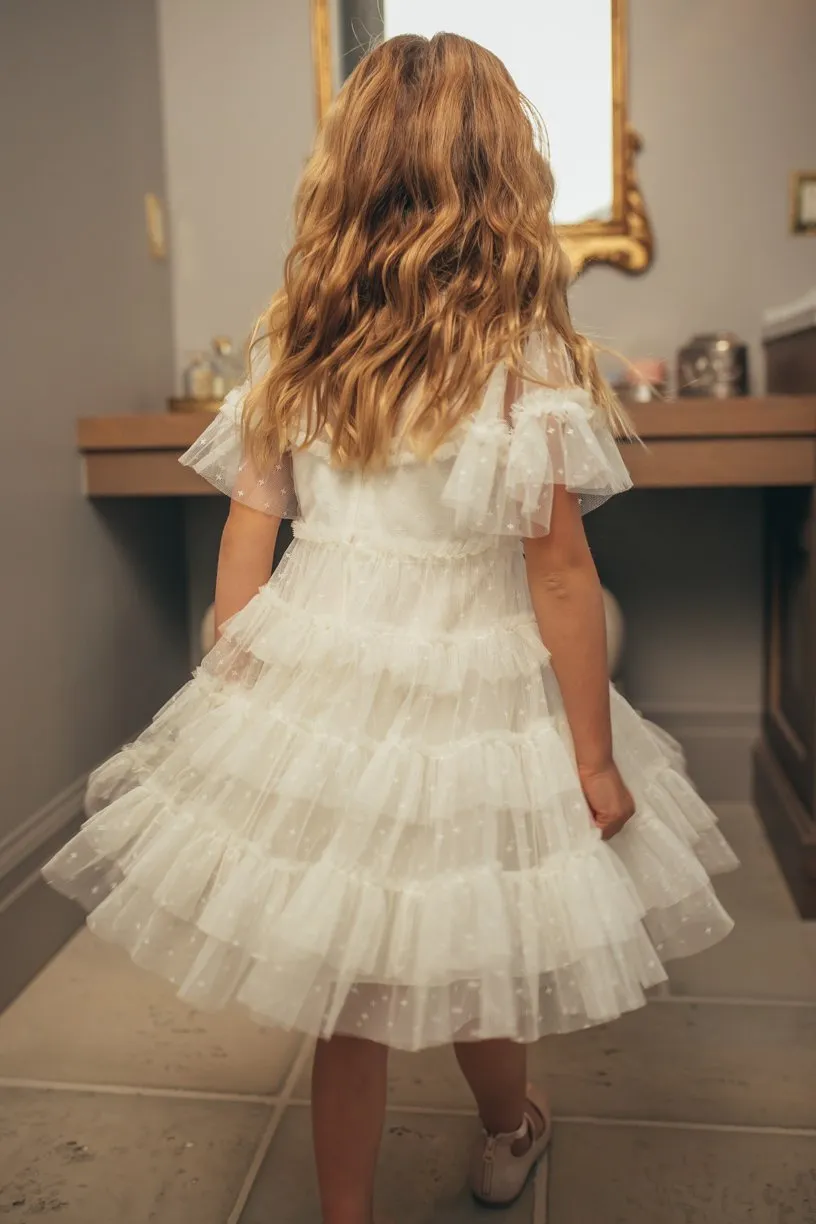 Eliana Layered Tulle Flower Girl Dress