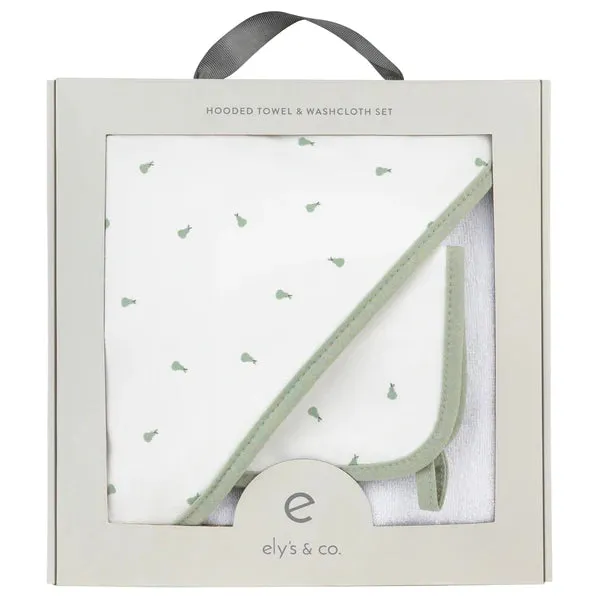 ELY`S & CO. Hooded Towel & Washcloth