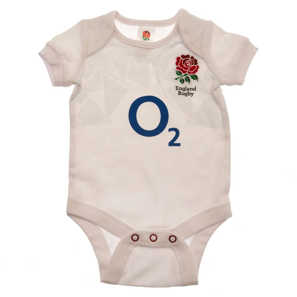 England RFU 2 Pack Bodysuit for 0-3 Months