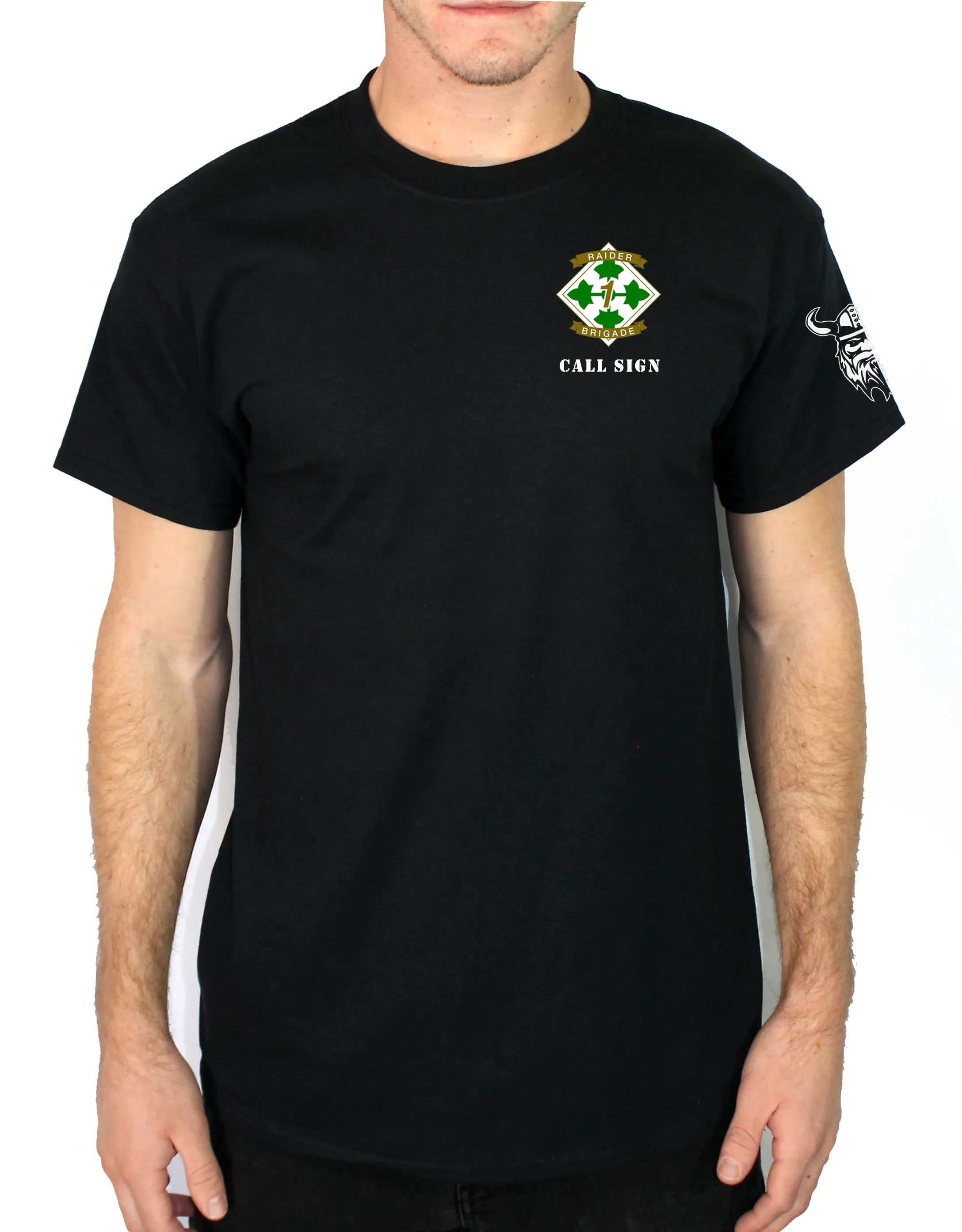 Fist 50-50 Blend Black Unisex PT Short Sleeve Shirt. Approved for PT