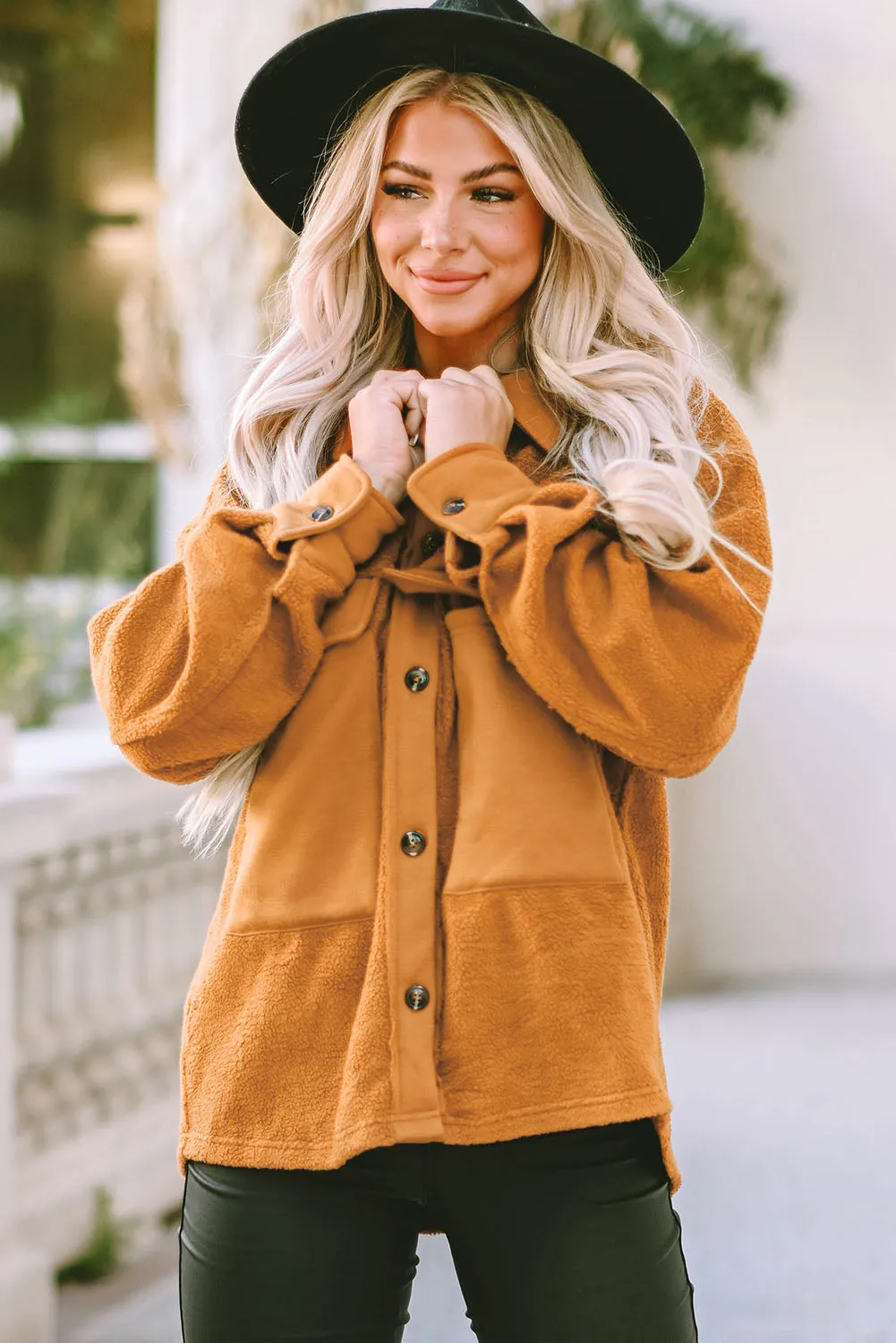 Flap Pocket Buttoned Jacket