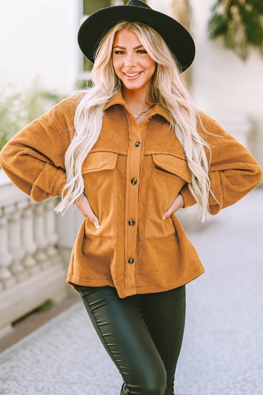 Flap Pocket Buttoned Jacket