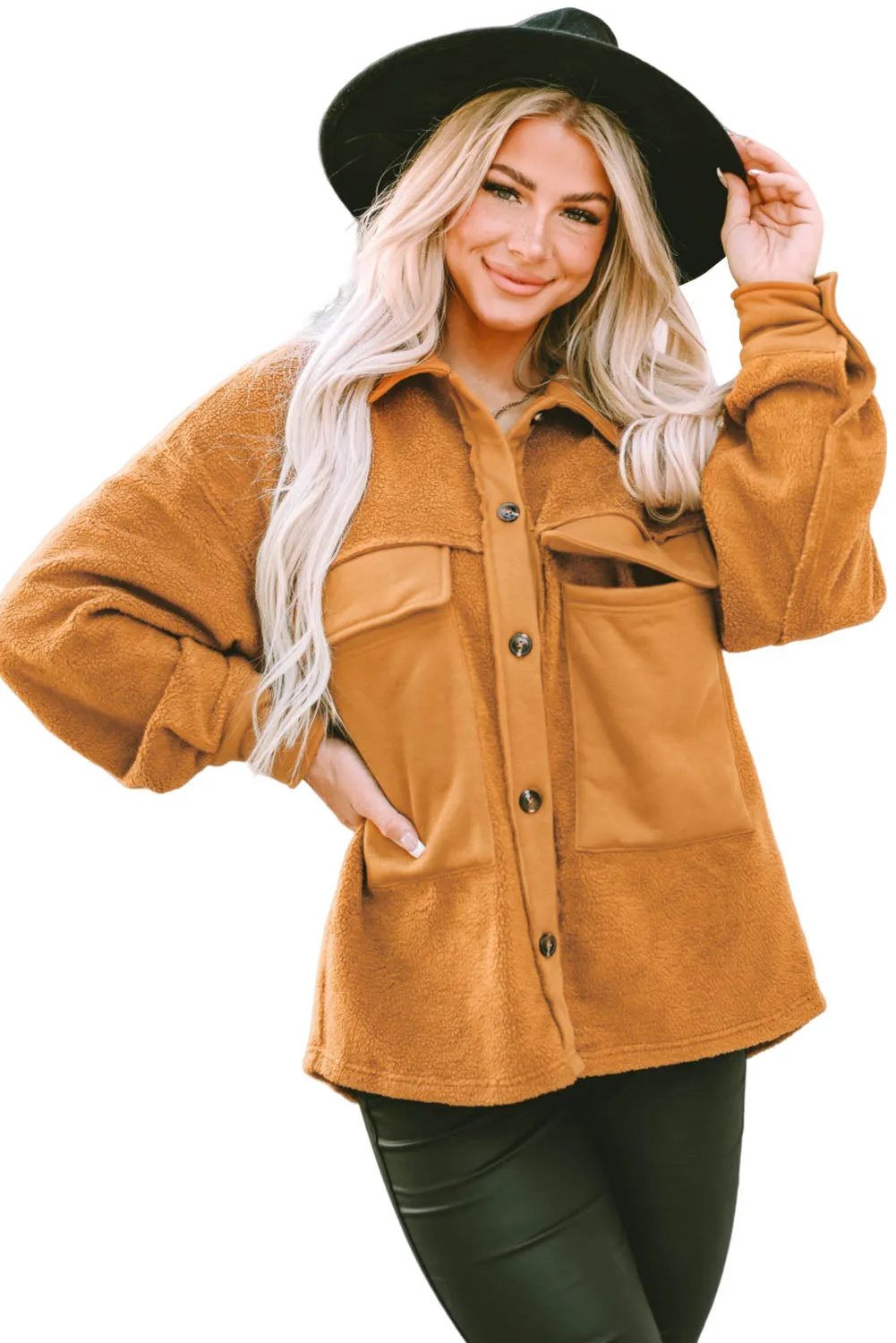 Flap Pocket Buttoned Jacket