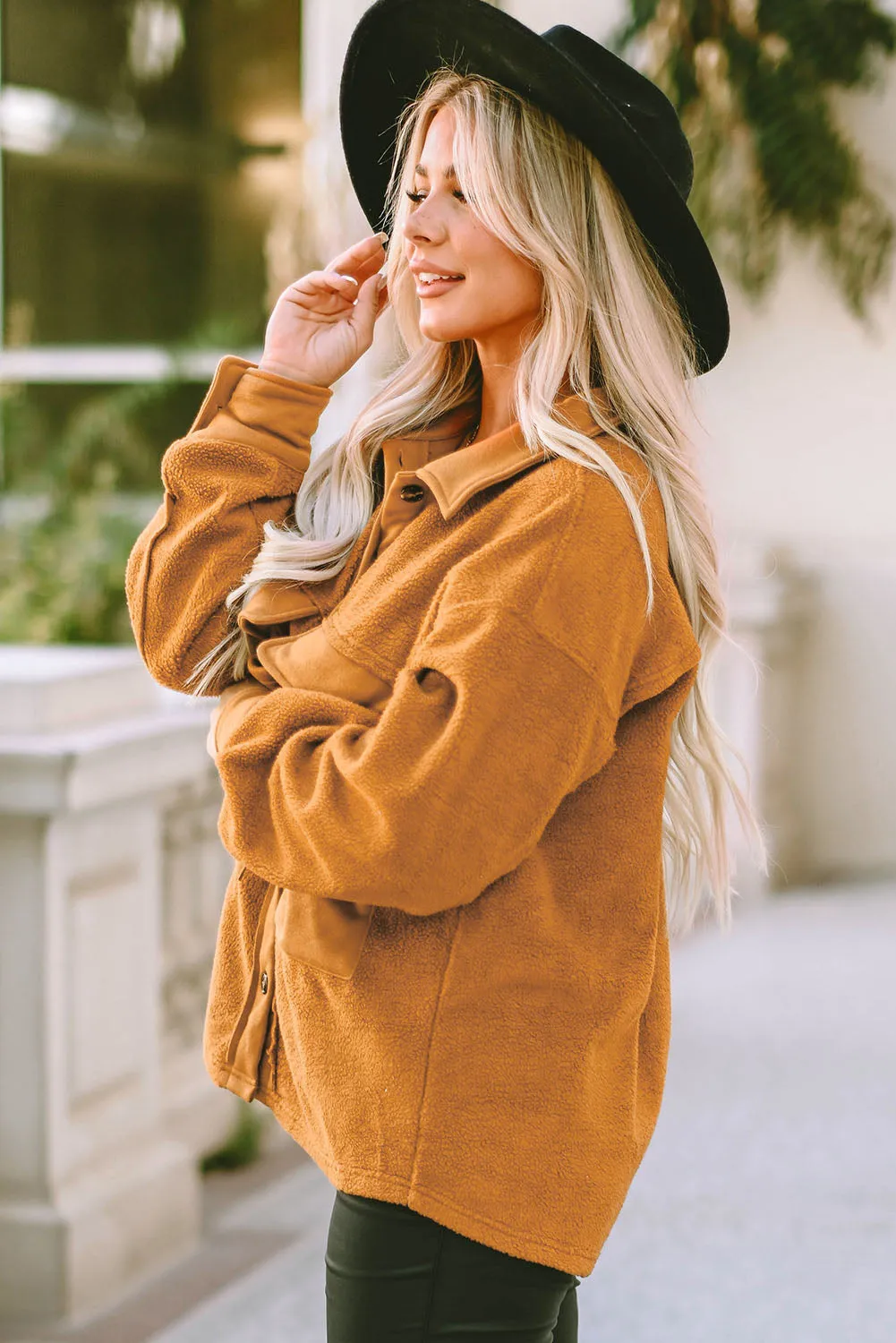 Flap Pocket Buttoned Jacket