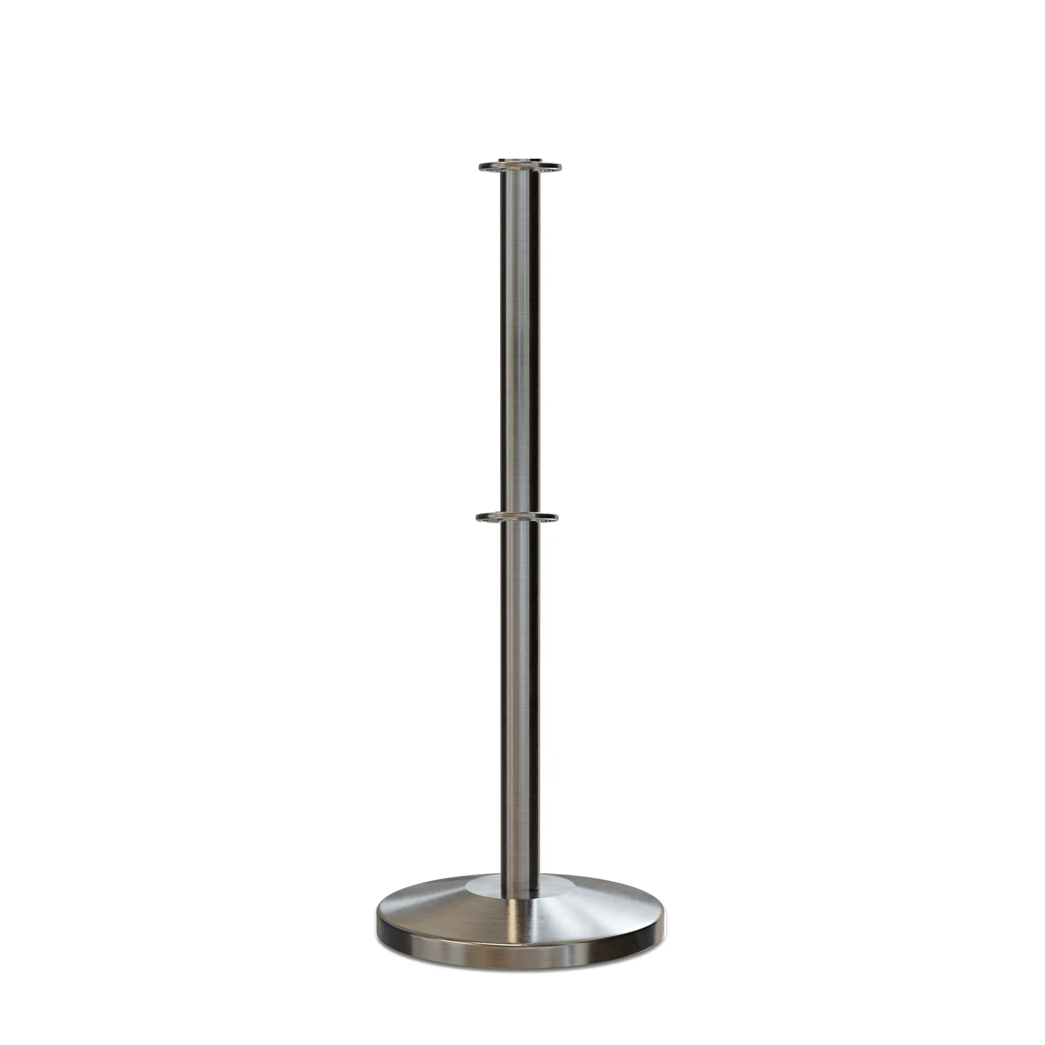 Flat Top Dual Rope Stanchion with Sloped Base - Montour Line CLineD