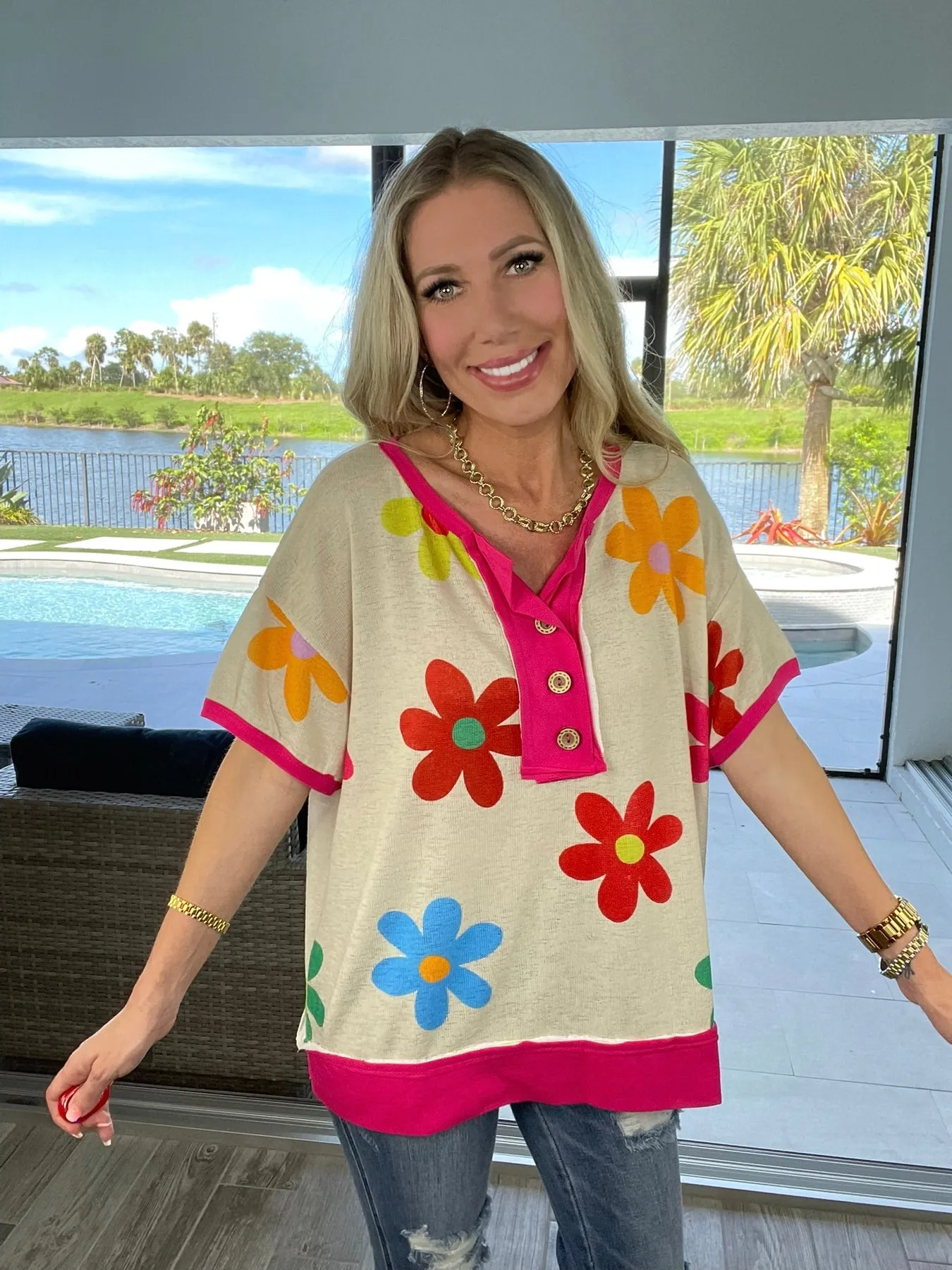 Garden Days Knit Top