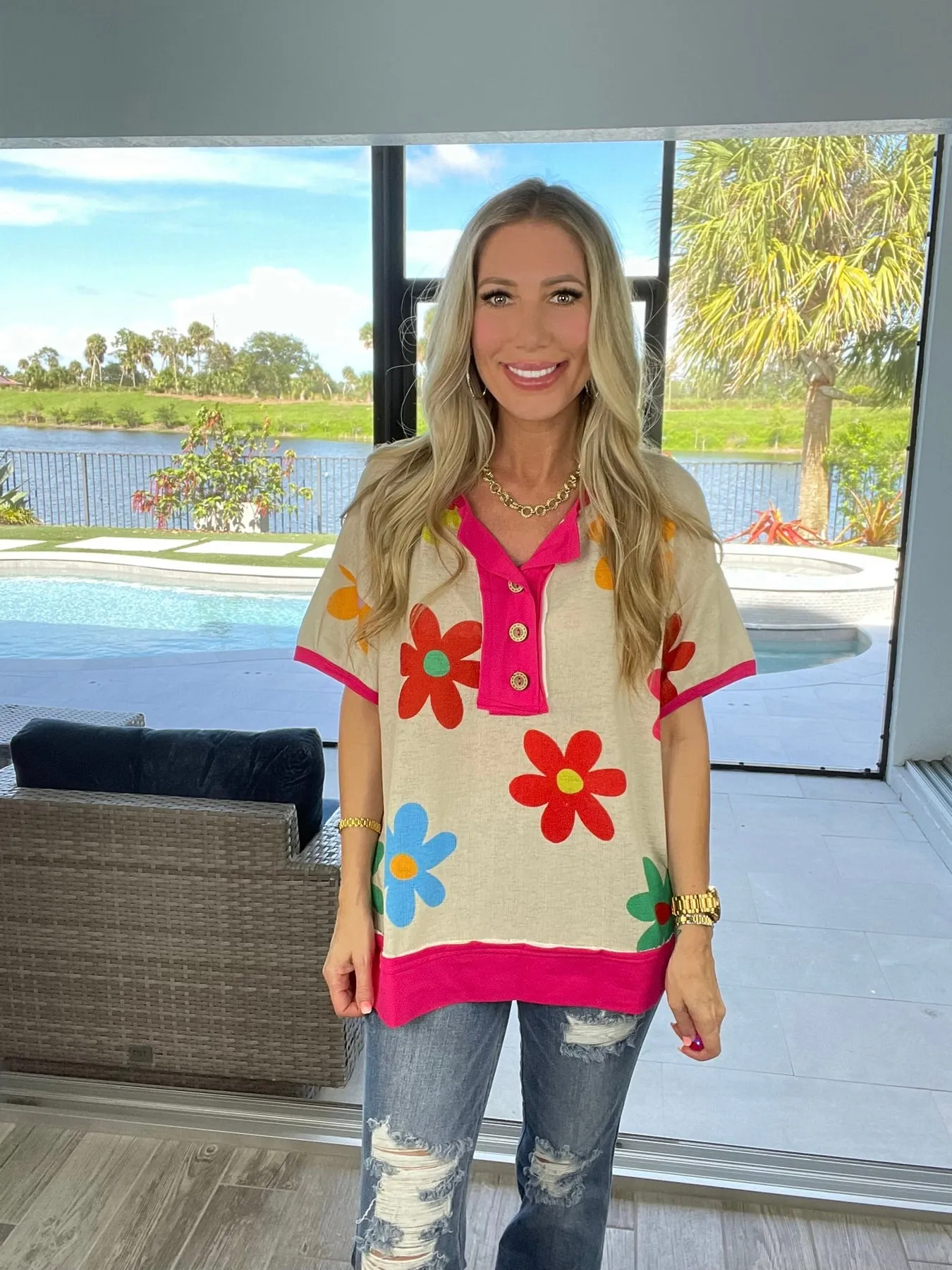 Garden Days Knit Top