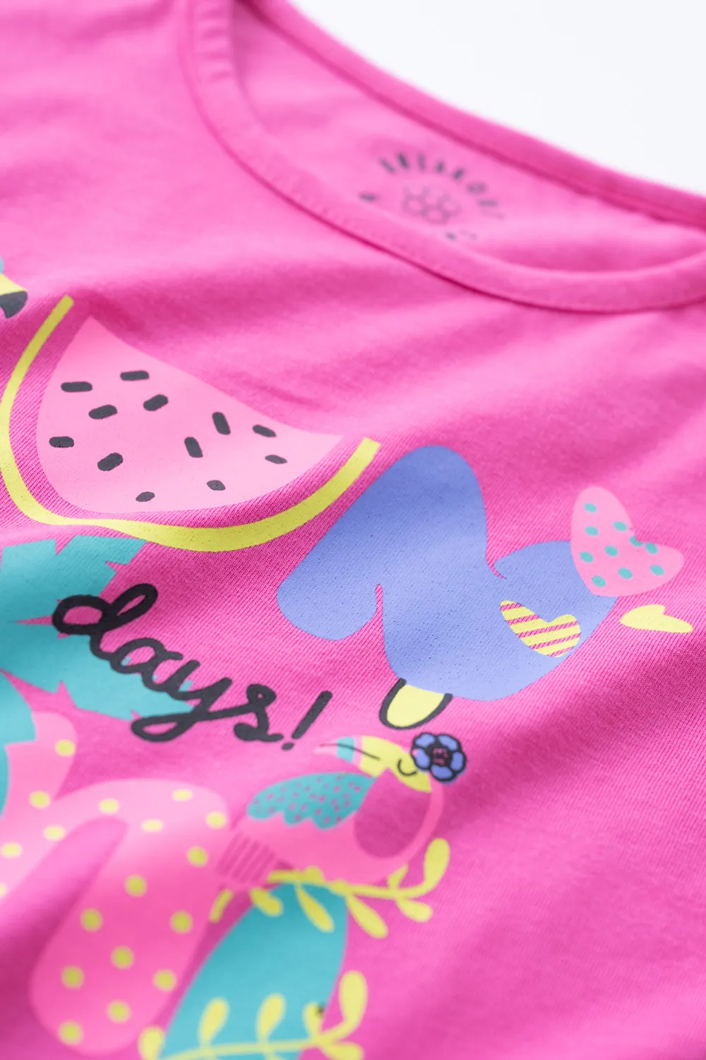 GIRLS COLOR BLOCKING T SHIRT