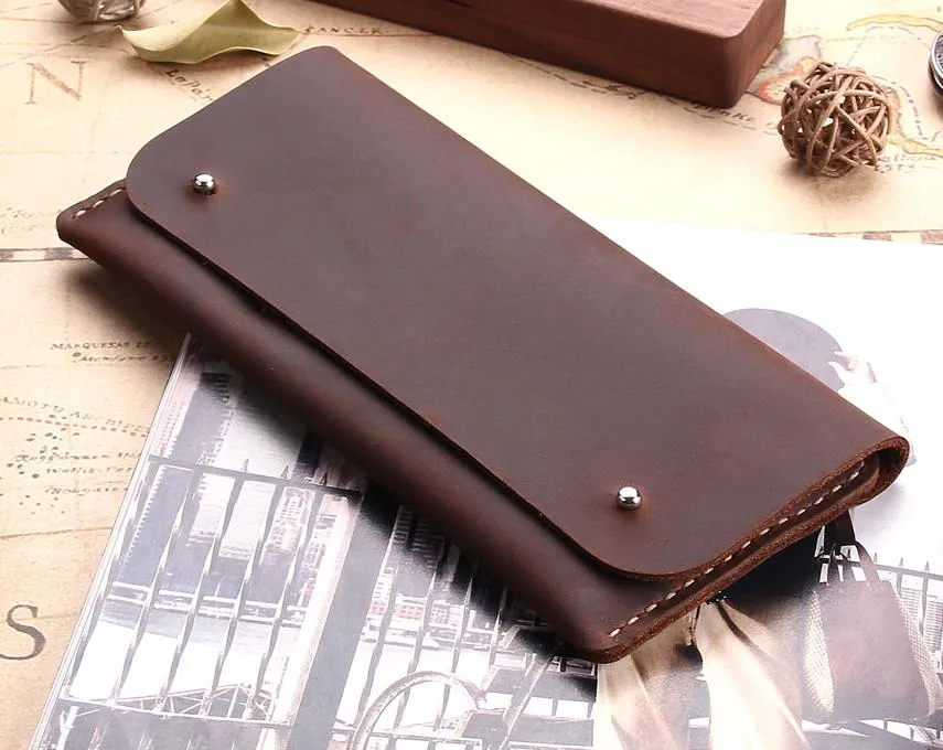 Handmade Antique Genuine Leather Multi-functional Wallet