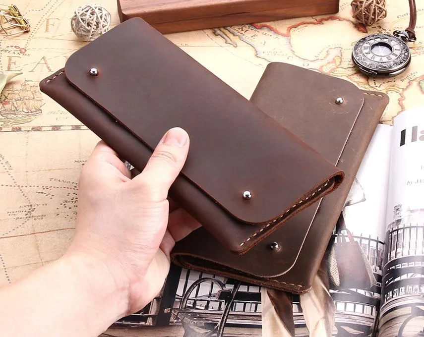 Handmade Antique Genuine Leather Multi-functional Wallet