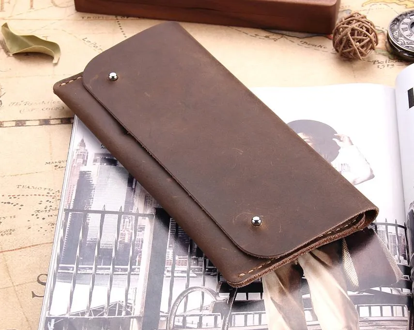 Handmade Antique Genuine Leather Multi-functional Wallet