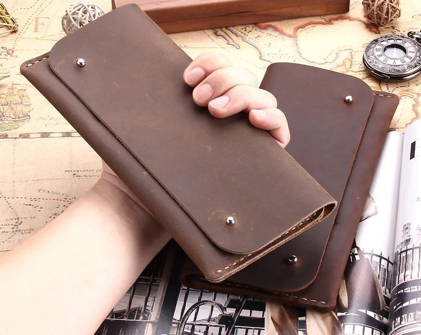 Handmade Antique Genuine Leather Multi-functional Wallet