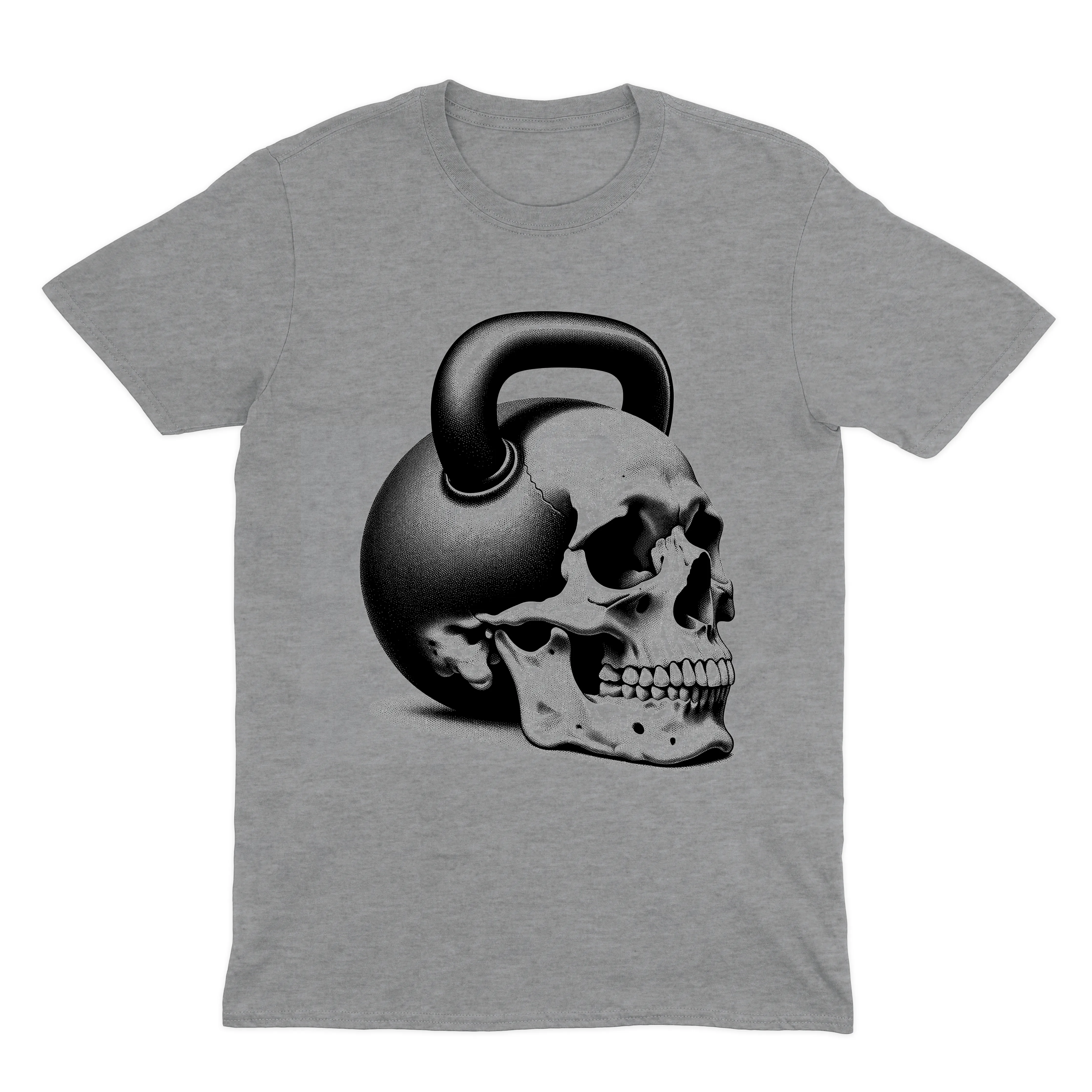 Heavy Skull Unisex Crewneck T-Shirt