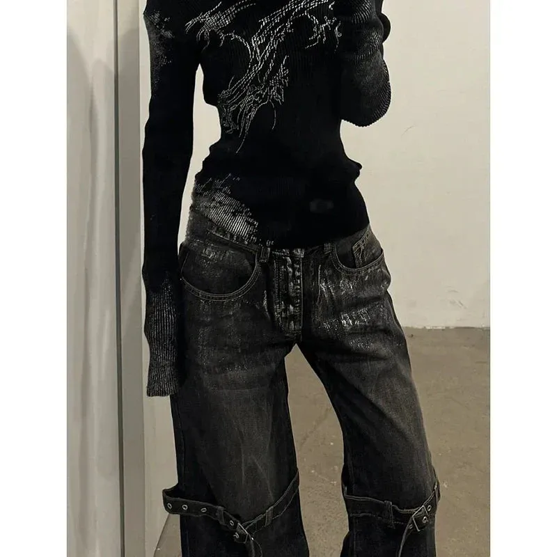 High Waist Hip Hop Pants for Halloween Gatherings
