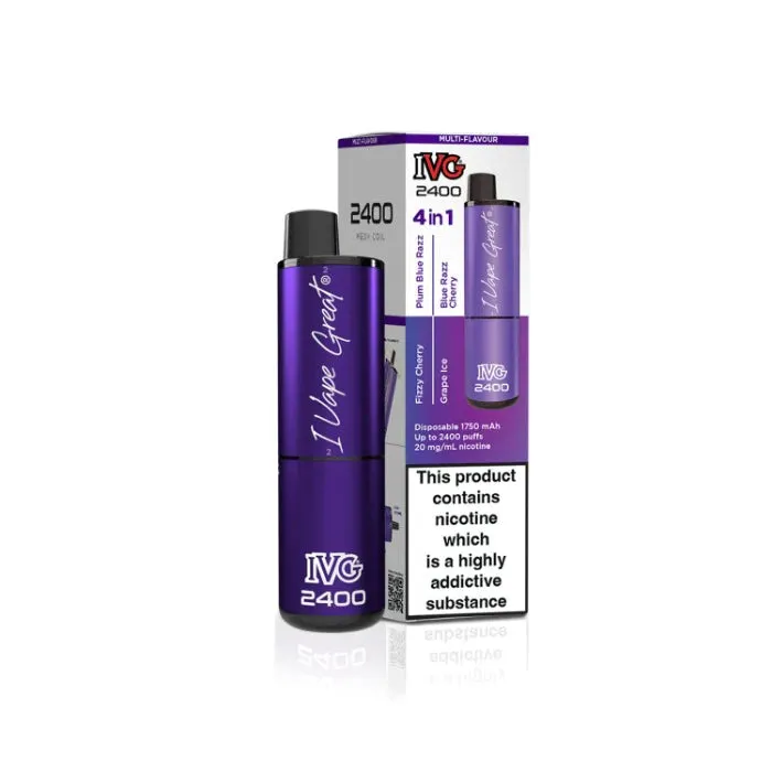 I VG - 2400 Puff TPD Disposable Vape Kit - 4 in 1 Multi-Flavour - 20mg