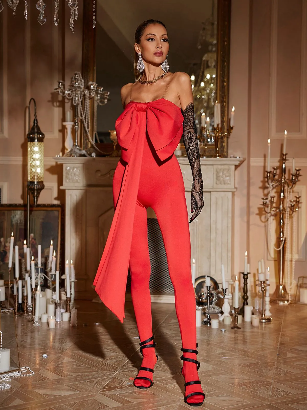 Idaho Strapless Bow Jumpsuit