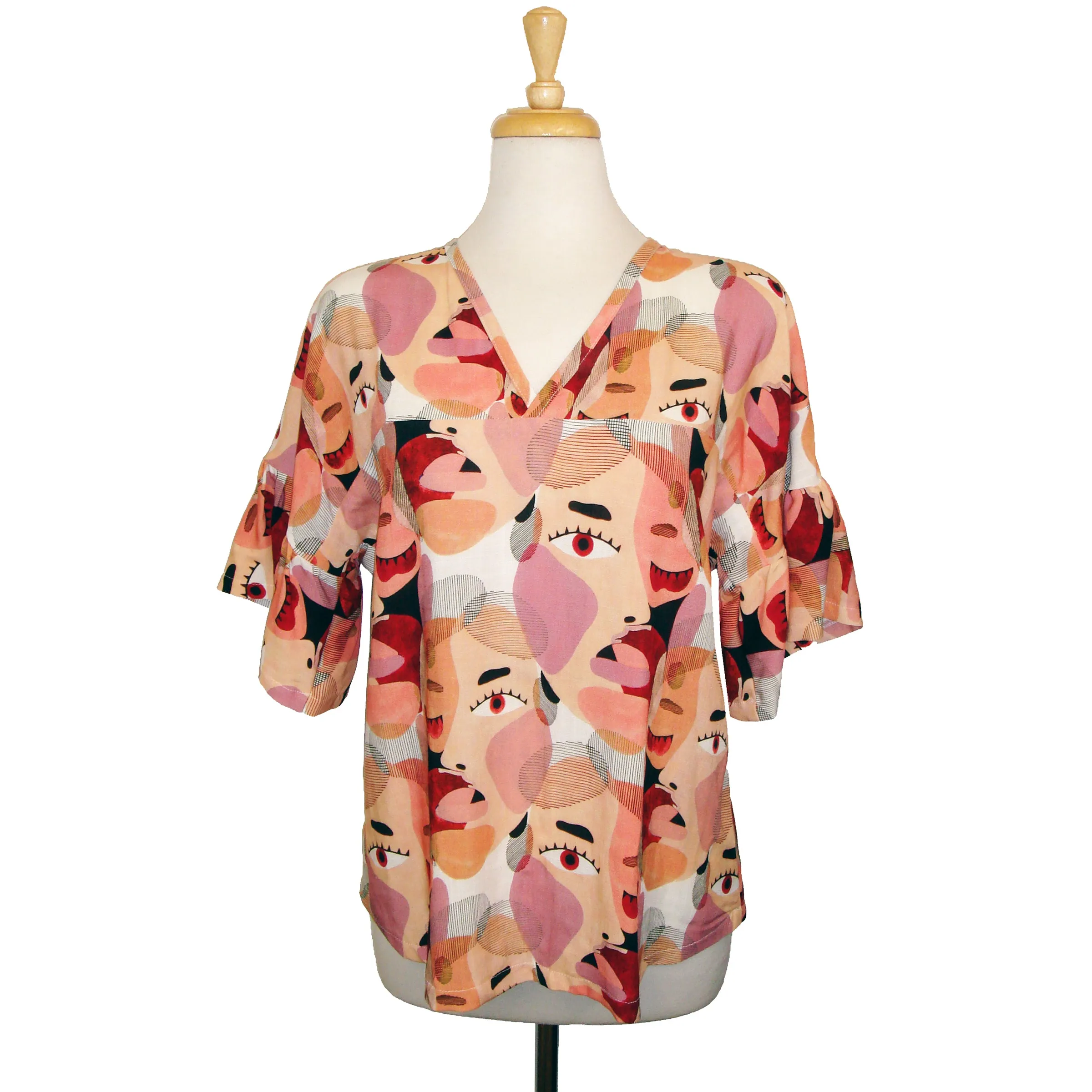 Isabella Top - Faces - Pink