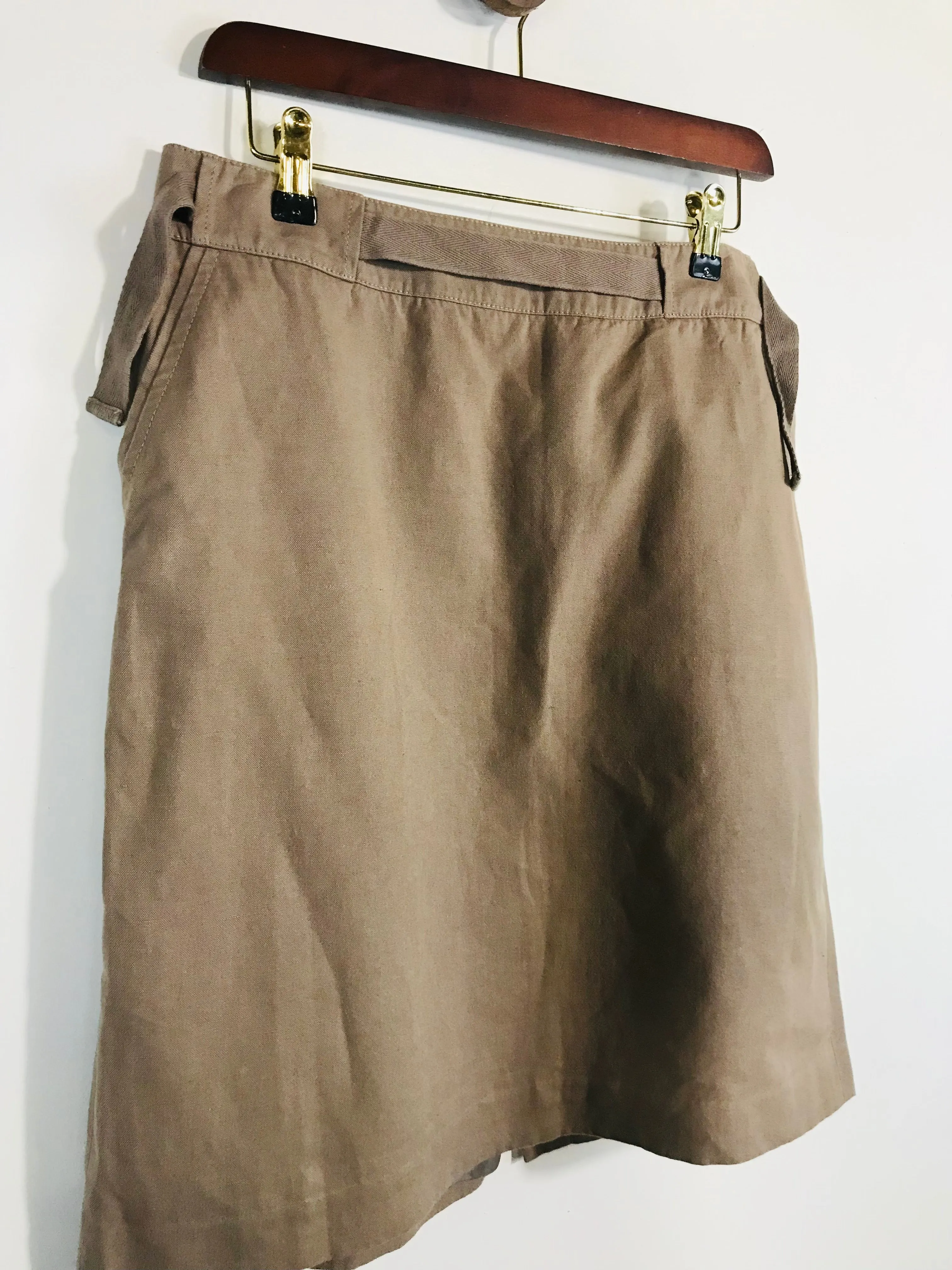 Jigsaw Women's Cotton Smart Pencil Skirt | UK12 | Brown