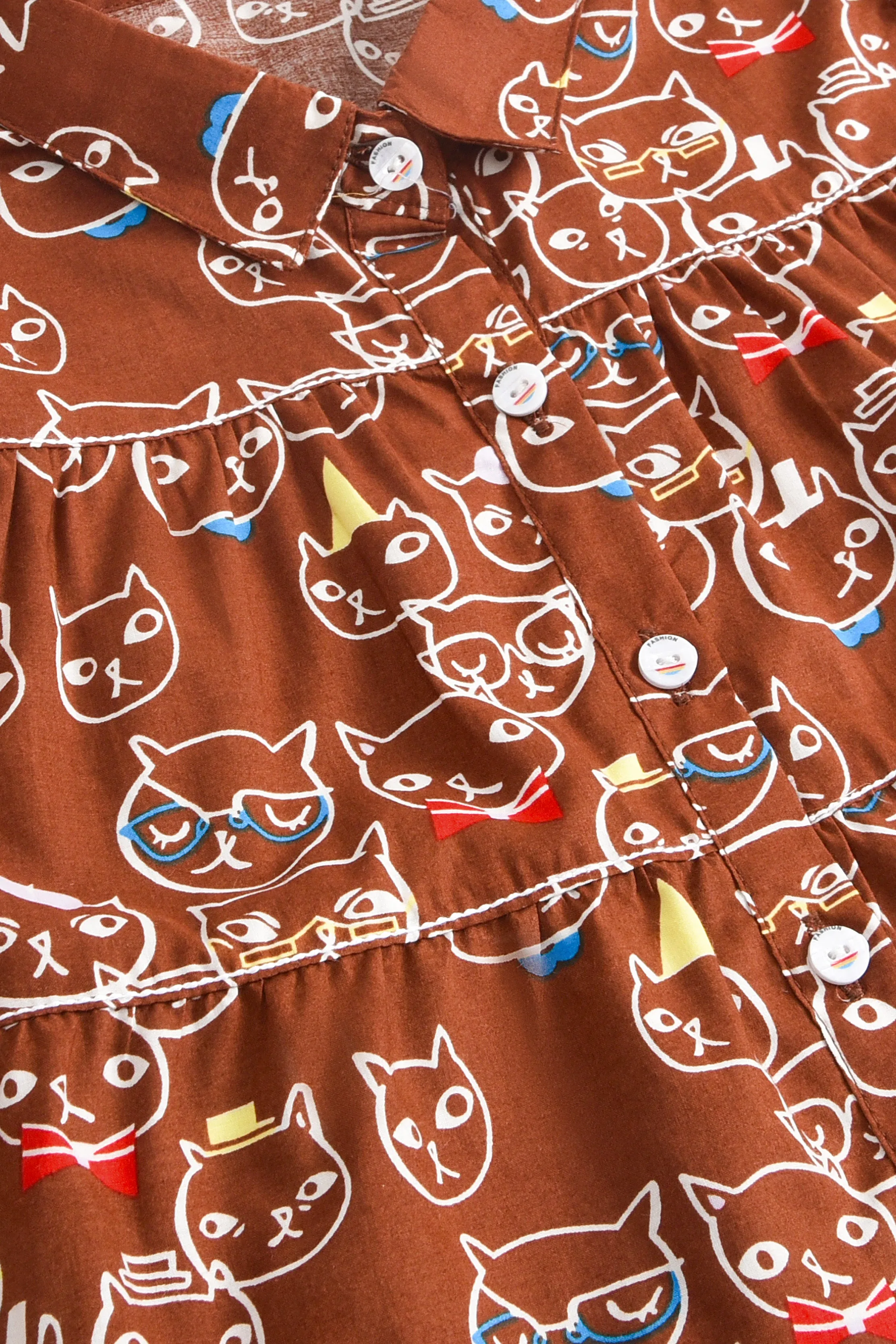 Kitty Carousel Cotton Top