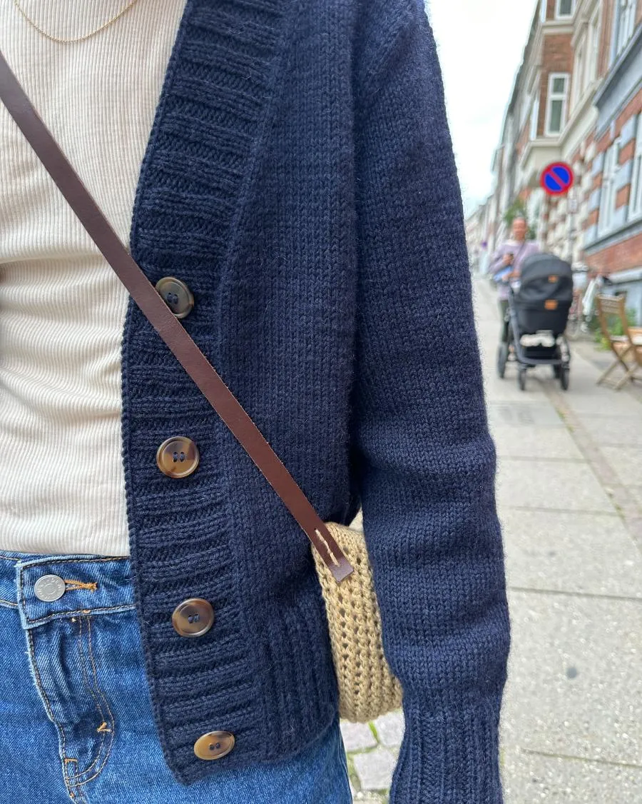 Knapper af galalit Ø25 mm  - Mørkebrun - 4 stk.