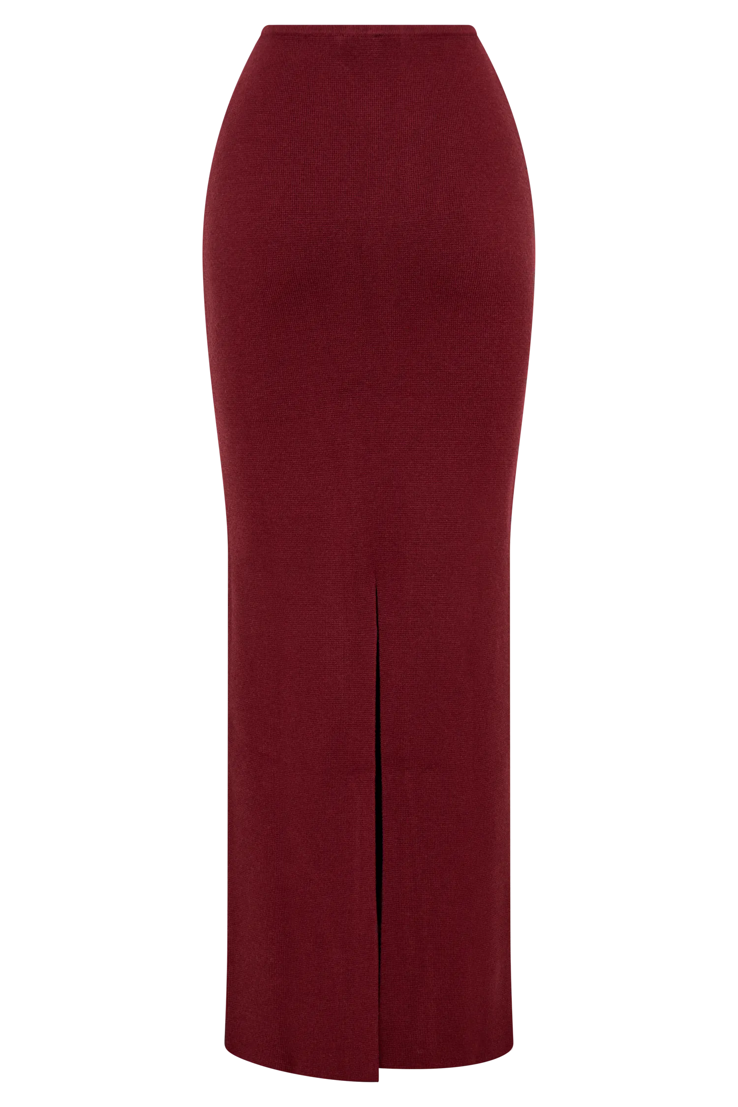 Kyle Knit Maxi Skirt - Cherry Red
