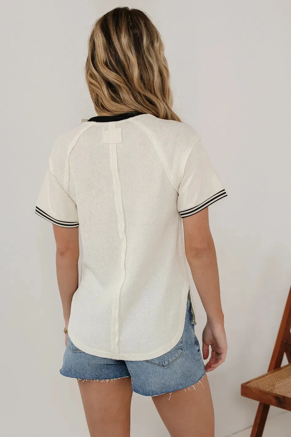 Lacy Waffle Tee - FINAL SALE