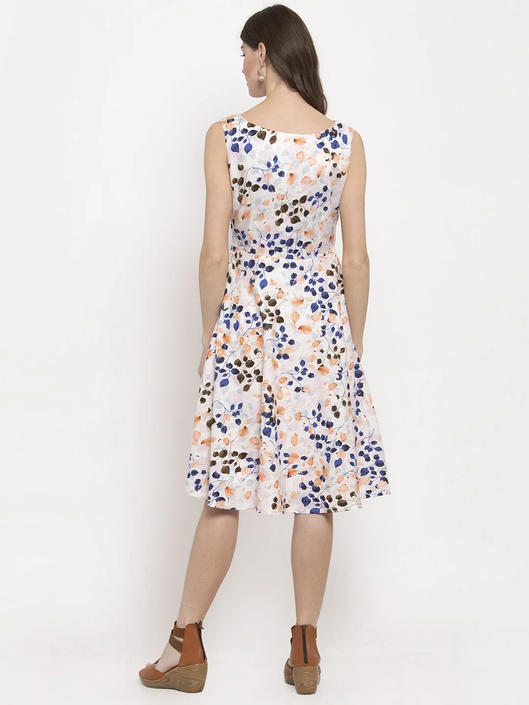 Ladies Floral Printed Dress