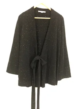 LOFT Black Tie Front Cardigan- Size XXSP