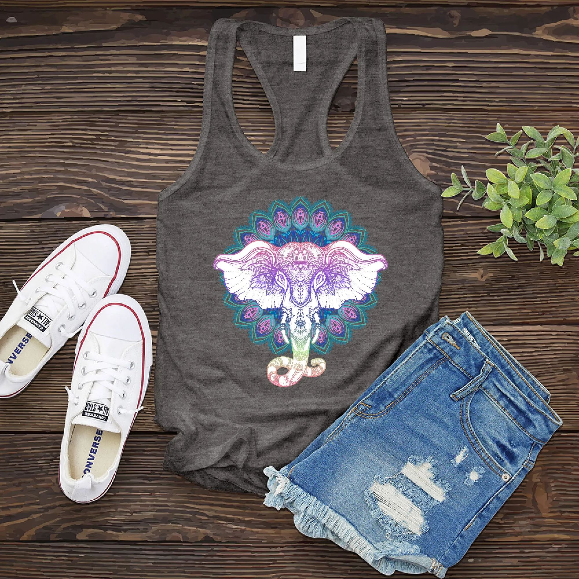 Mandala Elephant Women's Tank Top