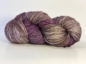Mismated :  Shadow of Rainier ~ Superwash Merino Wool and Silk