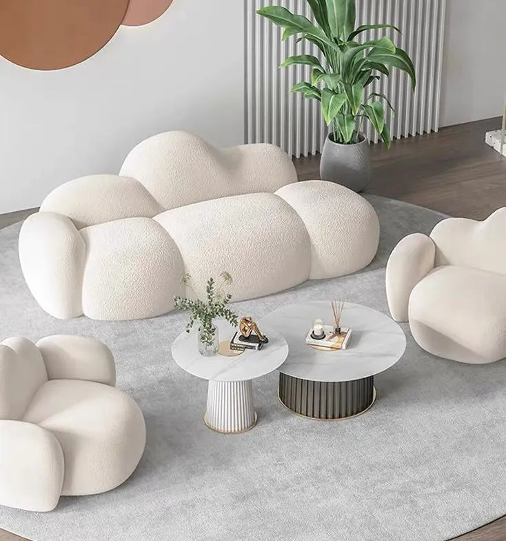 Modern Coffee Table with Sintered Stone top (set of 2)