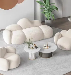 Modern Coffee Table with Sintered Stone top (set of 2)