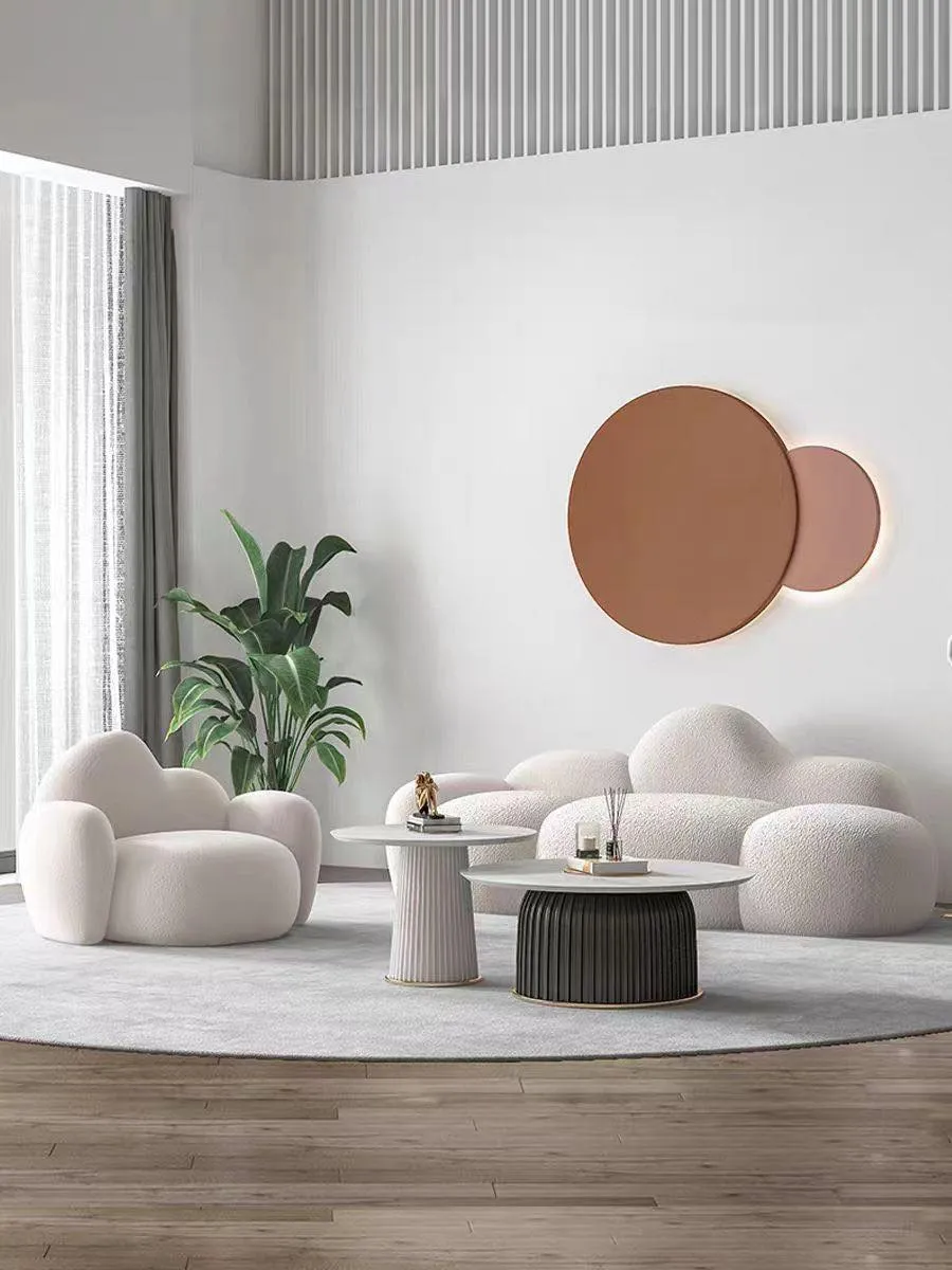 Modern Coffee Table with Sintered Stone top (set of 2)