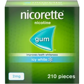 Nicorette Icy White 2mg Nicotine Gum 210 pieces (A)
