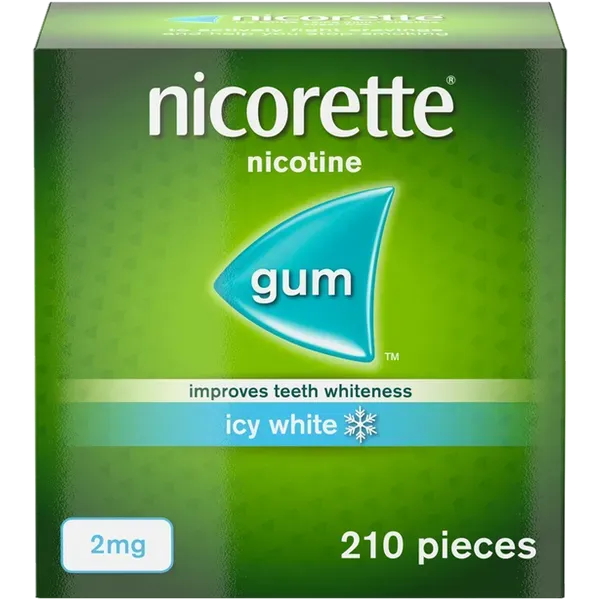 Nicorette Icy White 2mg Nicotine Gum 210 pieces (A)