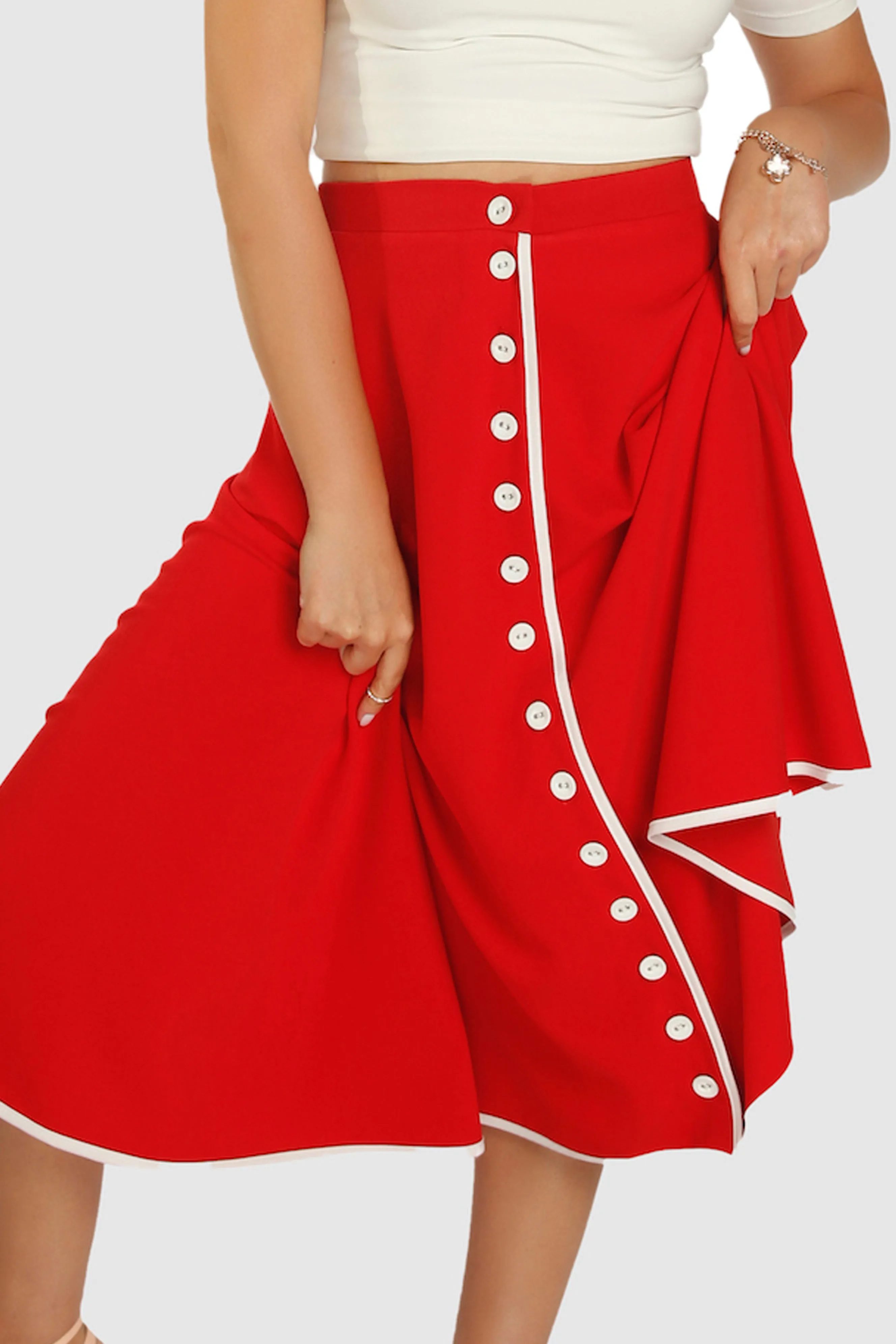 No.3 Touchline Tango Pin-up Button Skirt