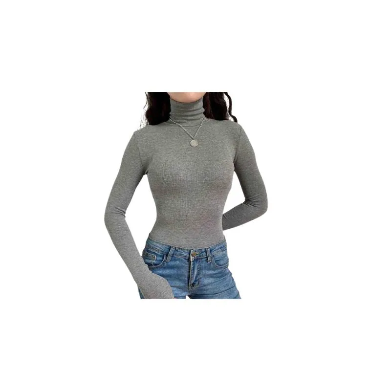One-piece High-Neck Long-Sleeve Bodysuit