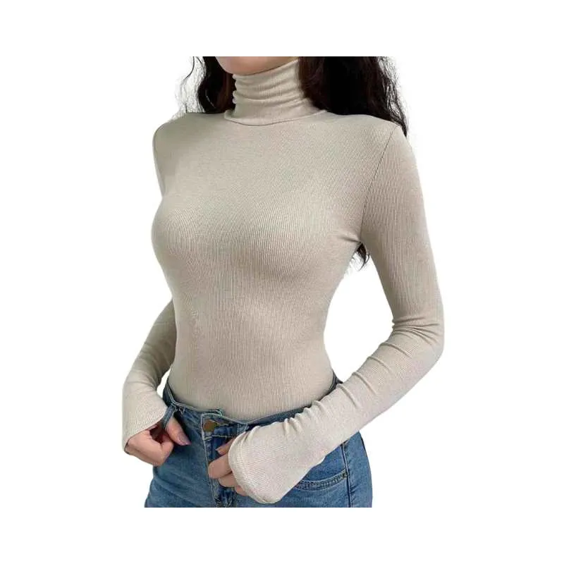 One-piece High-Neck Long-Sleeve Bodysuit