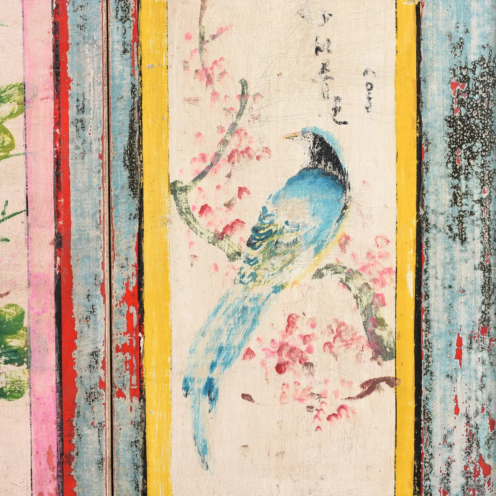 Painted 2 Door Sideboard From Shanxi - Ca 1920