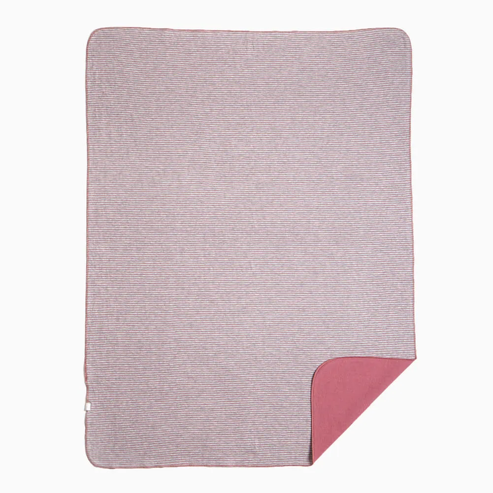 Petit Lem Reversible Blanket - Fly Me To The Moon in Dusty Pink