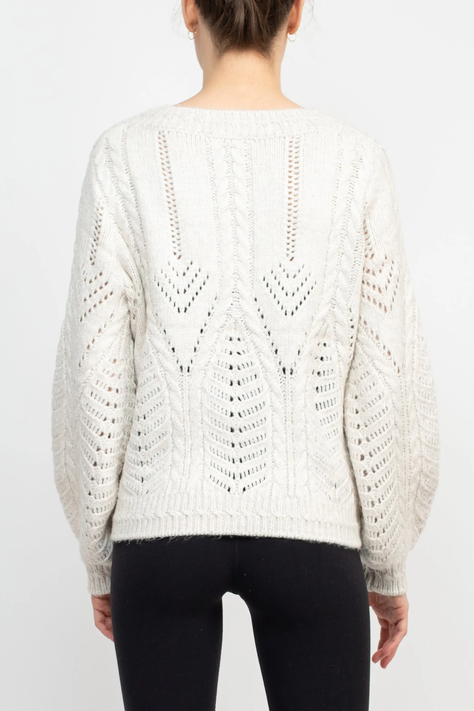 Philosphy V- Neck Long Sleeves Knit Top